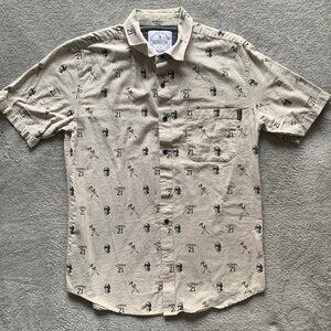 Limited Edition Roberto Clemente Short Sleeve Button Up. Baseballism. Small.